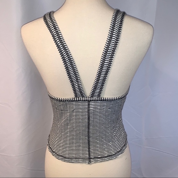 NWT - Free People Jacquard Stripe Crop Tank Top - Picture 9 of 9